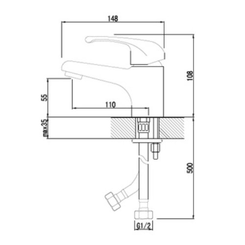 SK TAPS Basin Tap Hot & Cold