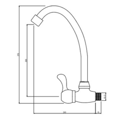 SK TAPS Wall Mounted Sink Tap